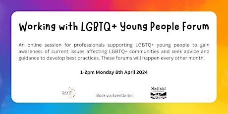 Working with LGBTQ+ Young People Forum