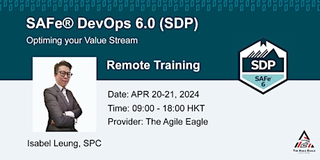 SAFe® DevOps 6.0 (SDP) Online Training Course | APR 20-21, 2024