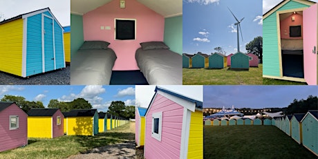 Beach hut accommodation - Vegan Camp Out festival