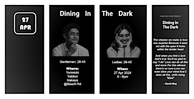 Immagine principale di Singles Dining In The Dark 