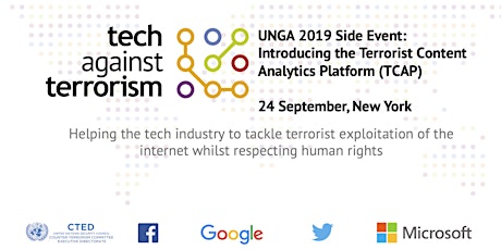 Hauptbild für UNGA 2019 Tech Against Terrorism Side Event: Introducing the TCAP