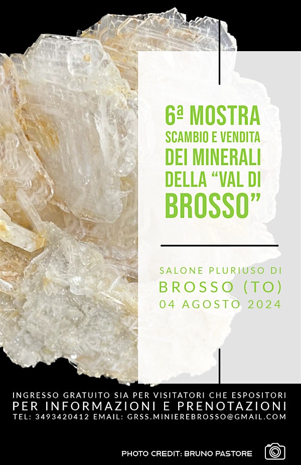 6ª Mostra scambio e vendita dei minerali della "Val di Brosso"