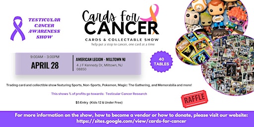 Image principale de Cards For Cancer Cards & Collectable Show!