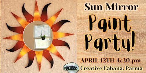 Sun Mirror Paint Party| Creative Cabana primary image