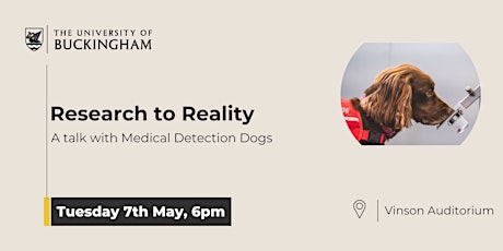 Vice-Chancellor's Speaker Series - Medical Detection Dogs