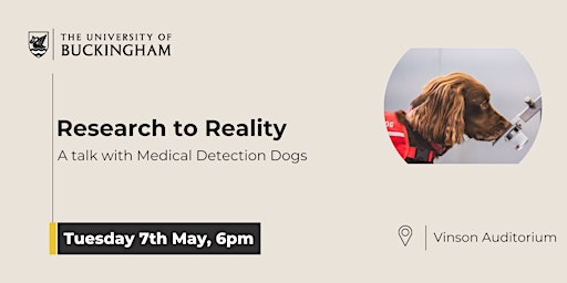 Vice-Chancellor's Speaker Series - Medical Detection Dogs primary image