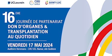 Immagine principale di 16ème journée de partenariat don d'organes & transplantation au quotidien 