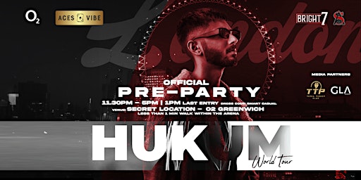 Imagem principal de Hukum Tour | Official Pre-Party | Anirudh | 400+ Tickets sold