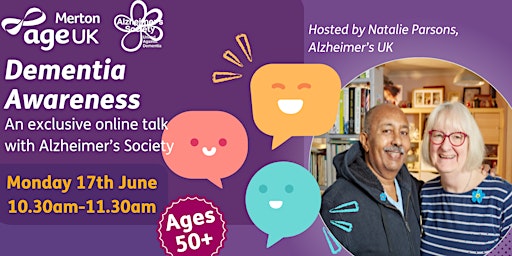 'Dementia Awareness': A conversation about Dementia with Alzheimer's Society primary image