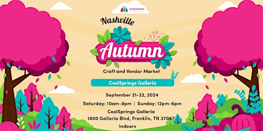 Imagem principal do evento Nashville Autumn Craft and Vendor Market