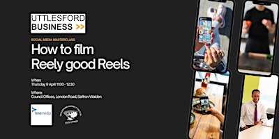 Imagem principal do evento Social Media Masterclass: How to Film Reely Good Reels