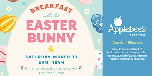Imagem principal do evento Breakfast with Easter Bunny @ Applebee's!