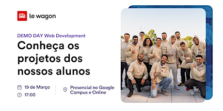 Immagine principale di Veja os projetos finais dos nossos alunos ! | DEMO DAY no Google Campus 