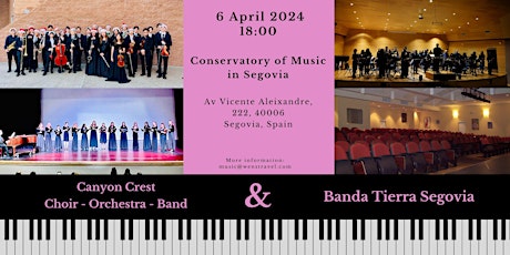 Canyon Crest y Banda Tierra Segovia en concierto