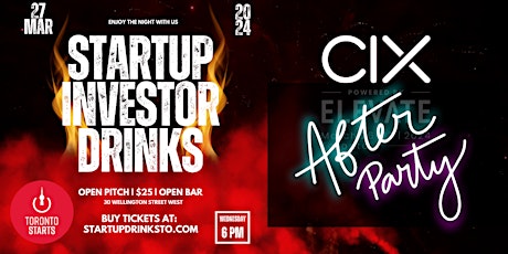 Imagen principal de CIX After Party / Startup Investor Drinks