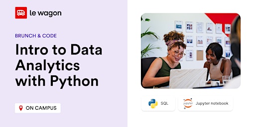 Imagen principal de Brunch & Code: Intro to Data Analytics with Python