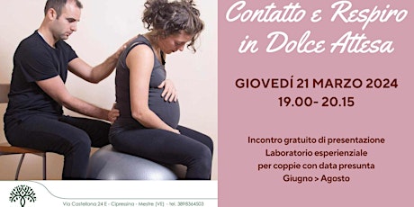 CON-TATTO E RESPIRO IN DOLCE ATTESA - Incontro gratuito di presentazione