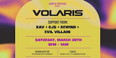 LXGRP Presents: VOLARIS Live (21+) primary image