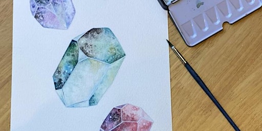 Image principale de Crystal watercolour workshop (beginners)