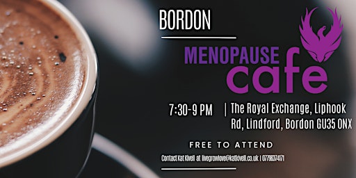 Imagem principal do evento Menopause Cafe - Bordon