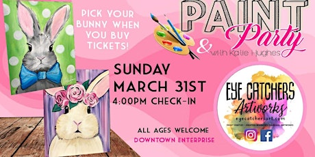 Easter Bunny Paint Party Downtown