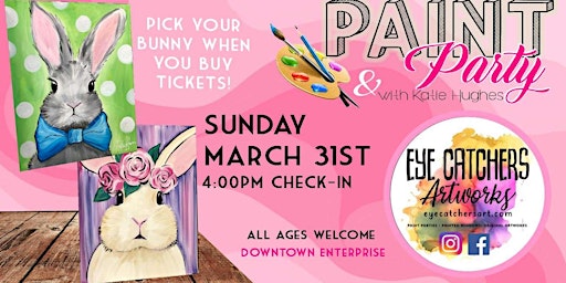 Image principale de Easter Bunny Paint Party Downtown