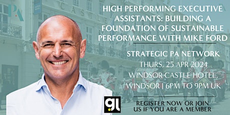 #StrategicPANetwork | 25/04 | High Performing EAs: Building a Foundation