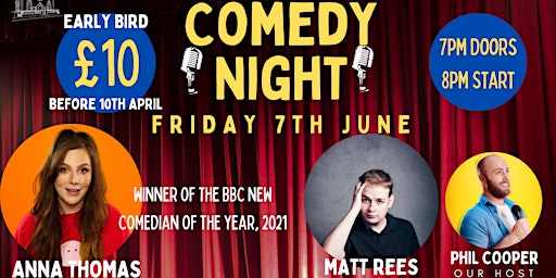 7th JUNE COMEDY NIGHT at Zion