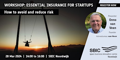 Workshop: Essential Insurance for Startups – How to avoid and reduce risk