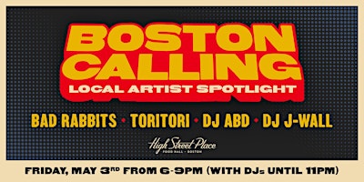 Boston Calling Night: Bad Rabbits, ToriTori and more! primary image