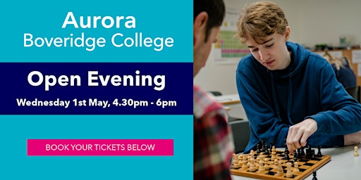 Hauptbild für Aurora Boveridge College Open Evening - 1st May