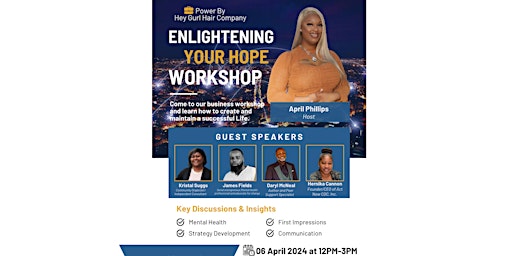 Image principale de Enlightening Your Hope Workshop