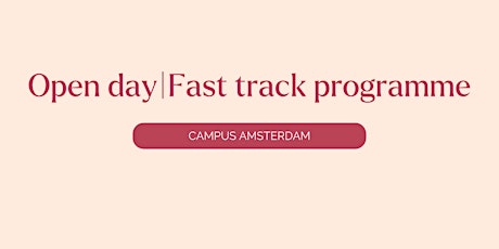 Fast Track | Open  day - Hotelschool The Hague