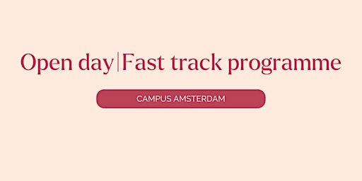 Imagen principal de Fast Track | Open  day - Hotelschool The Hague