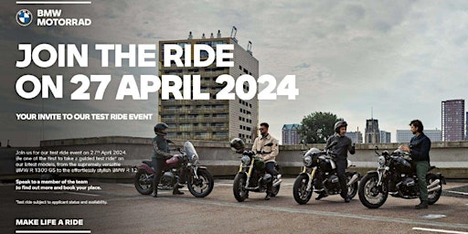 Imagem principal do evento BMW Motorrad Retailer Roadshow 2024 Sycamore Witham