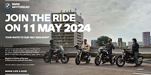 Imagem principal de BMW Motorrad Retailer Roadshow 2024 Vertu Rotherham