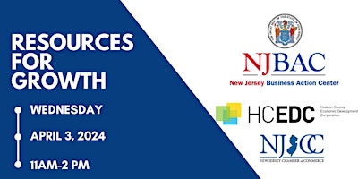 Imagen principal de NJBAC Northern Regional Resources for Growth: Small Business Event