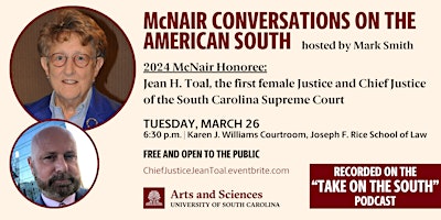 The McNair Conversations on the American South: Chief Justice Jean Toal primary image