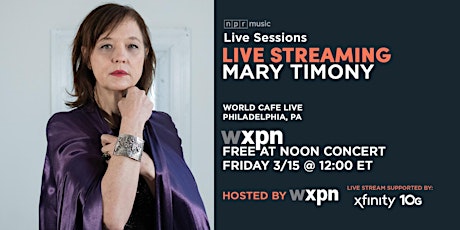 WXPN Free At Noon with MARY TIMONY primary image