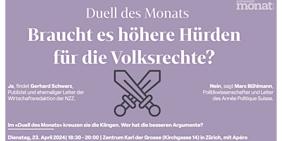 Hauptbild für Braucht es höhere Hürden für die Volksrechte?