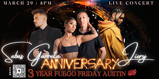 Primaire afbeelding van Fuego Friday 3Year Anniversary