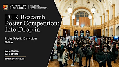 PGR Research Poster Competition 2024: Information Drop-in (Online)