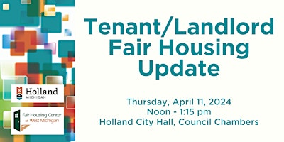 Image principale de Tenant/Landlord Fair Housing Update