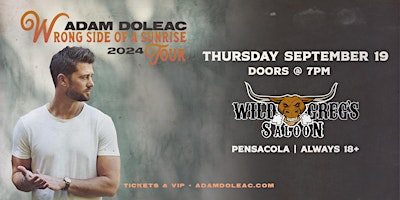 Image principale de Adam Doleac Live in Pensacola (18+)