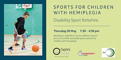 Primaire afbeelding van FREE Sports for All at Disability Sport Yorkshire (Hemi Help): PM session