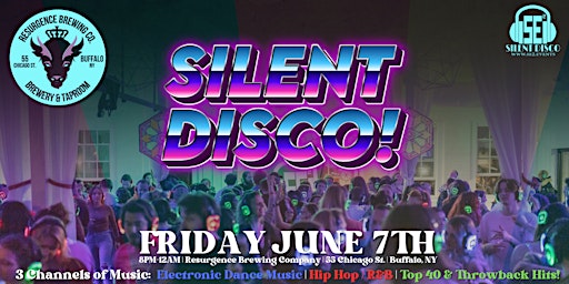 SILENT DISCO at Resurgence Brewing Company! - 6/7/24 primary image