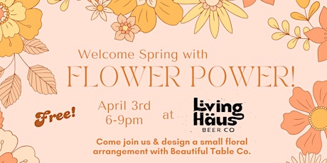 Flower Power - Spring Floral Arrangement Design Evening