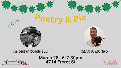 Poetry & Pie: Andrew Cominelli and Sean F. Munro