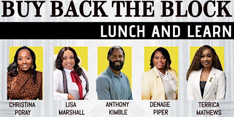 Image principale de Buy Back the Block Lunch and Learn
