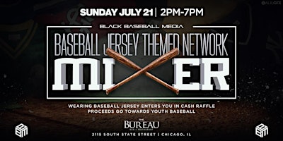 Imagen principal de Black Baseball Media: Baseball Jersey Themed Network Mixer